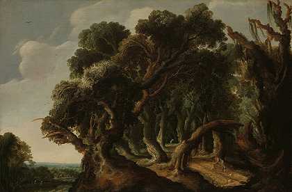 雅各布·范·吉尔的《森林风景》