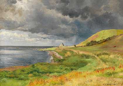 卡尔·弗雷德里克·阿加德《丹麦海岸的雨》