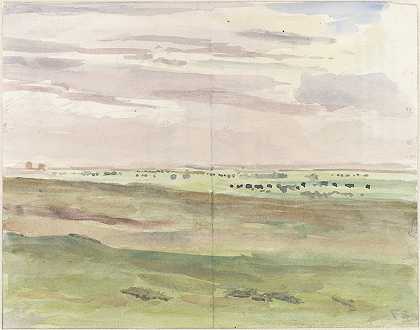 弗兰斯·史密塞特的《牧草风景与牧群》