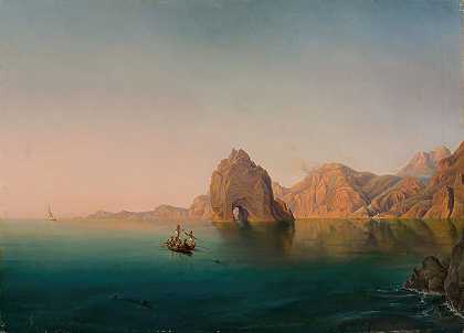 克里斯蒂安·弗雷德里克·费迪南德·瑟明（Christian Frederik Ferdinand Thøming）的《卡普里岛附近的剑鱼捕鱼》
