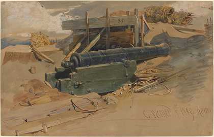 卡尔·弗里德里希·海因里希·维尔纳的《堡垒上的大炮》