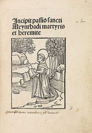 Passio Sancti Meynrhadi殉道者，1496年。-Meinrad von Einsiedeln