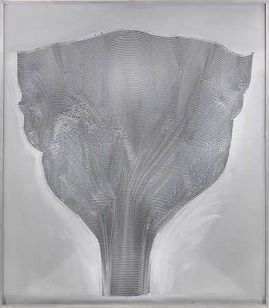 银扇（浅花），1965年。-海因茨·马克