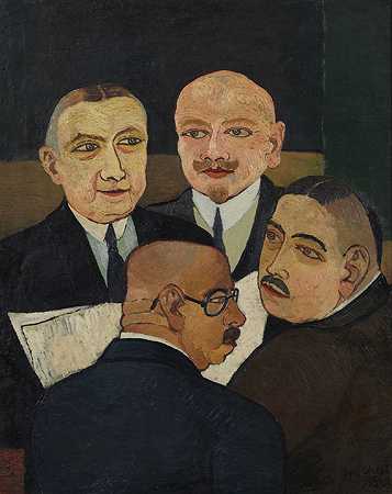集团会议，1927年。-斯卡尔