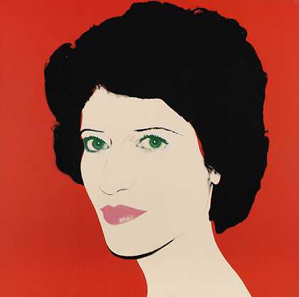 《女士肖像》，1982年。-安迪·沃霍尔。
