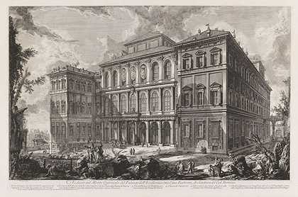 巴贝里尼宫，1729年。-乔凡尼·巴蒂斯塔·皮拉内西