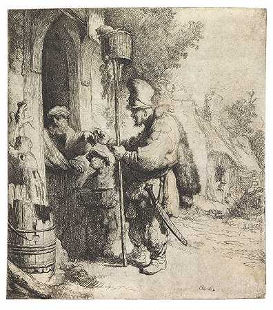 老鼠药贩子，1632年。-哈门什。伦勃兰特·范·里恩