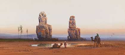 埃及国王谷的孟农巨像-J、 H.品德