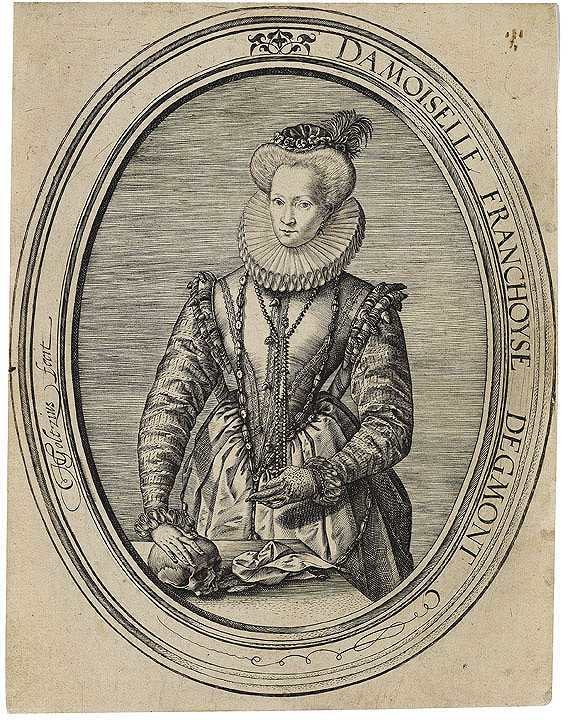 Bildnis der Gräfin Françoise d\'Egmont, 1580.