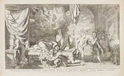 《夜》（梦幻缠身的沉睡者），1690年。-杰拉德·德莱塞