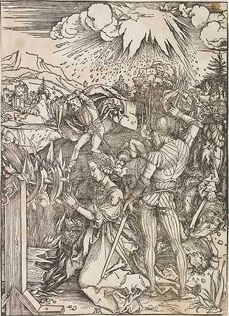 圣。Katharina zMarter der 10000°奥地利守护神，1497-1515年。-阿尔布雷希特·杜勒