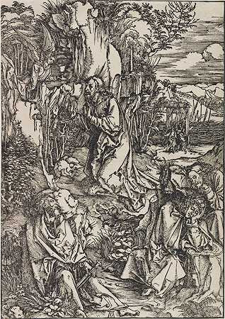 《橄榄山上的基督》，1497-1500年。-阿尔布雷希特·杜勒