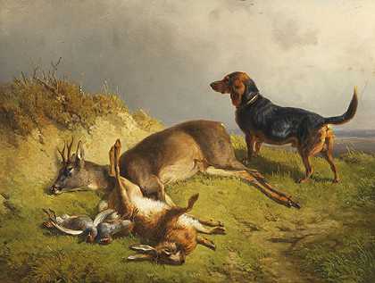 猎物和猎犬被杀-路德维希·古斯塔夫·沃尔茨