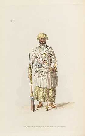《辛多斯坦的服装》，1807年。-弗朗索瓦·巴尔塔扎尔·索尔文斯