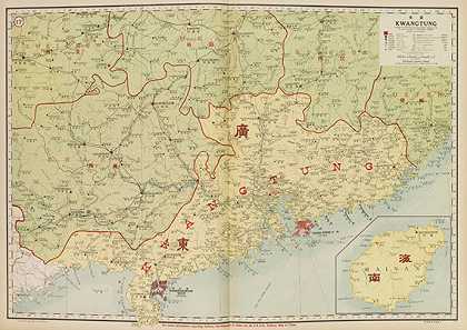 1918年新的《中国地图集和商业公报》。-约翰·埃德温·丁格尔