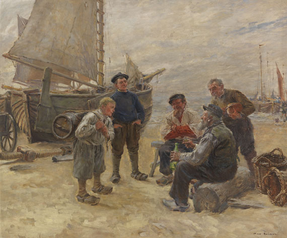 Fischer am Strande, 1880.