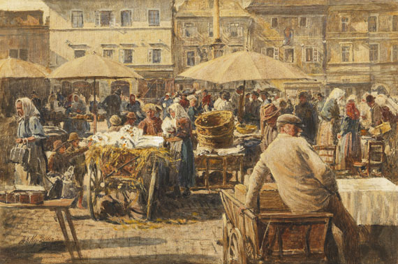 Marktszene, 1900.