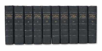 贾斯汀的故事+朱丽叶的故事，10 Bände，1865-1870。-多纳蒂安·阿方斯·弗朗索瓦·德·萨德