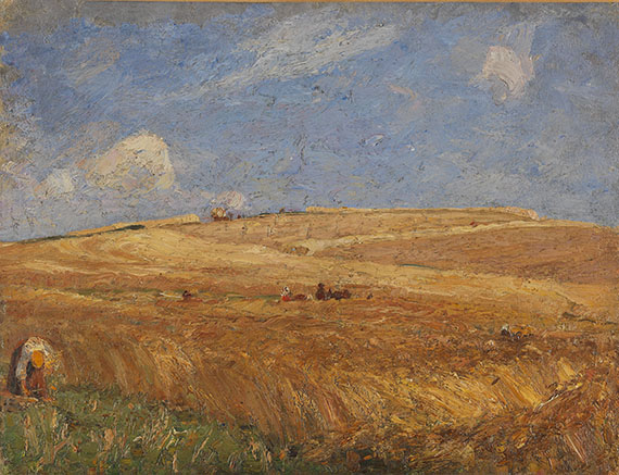 Landschaft mit Kornfeld, 1900.