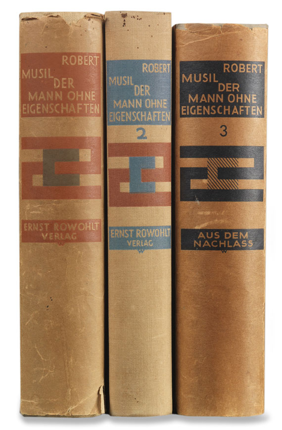 Der Mann ohne Eigenschaften. 3 Bände + 1 Beigabe, 1930-1943.