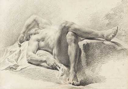 男性裸体躺着（学院研究）-德国