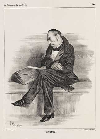 吉佐，1833年。-尊敬的Daumier