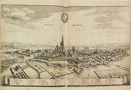 阿尔萨斯地形，1644年。-马修斯·梅里安