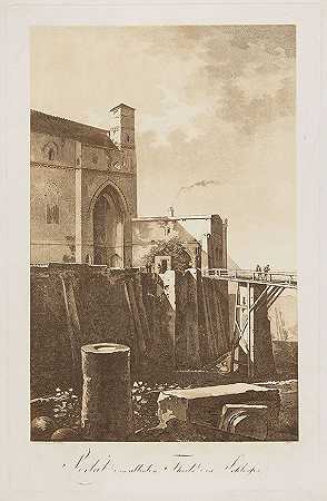 马里恩堡：城堡最古老部分的入口，1802/03年。-约翰·弗里德里希·弗里克
