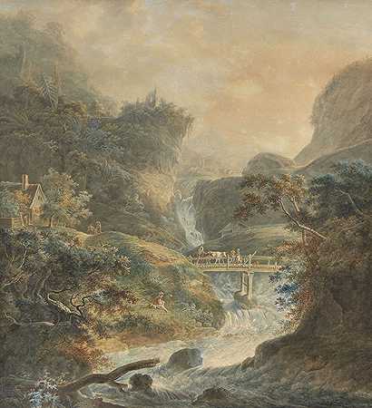 1790年左右，汝拉山脉的河流湍急。-彼得·伯曼