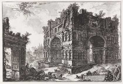 寺庙通常称为杰努斯，1771年。-乔凡尼·巴蒂斯塔·皮拉内西