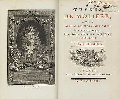 作品六卷，1773年。-让-巴蒂斯特·波奎林·莫里哀