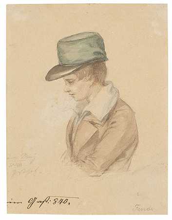 分配给一个戴绿色帽子的男孩，大约1840年。-彼得·芬迪