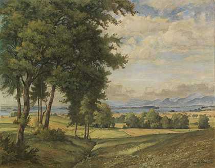 基姆西风景，1921/22。-鲁道夫·西克