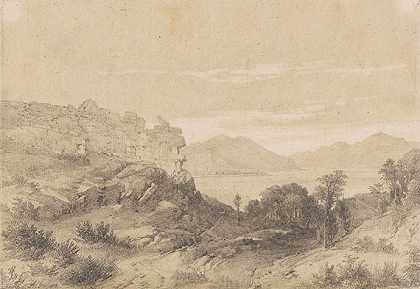南方景观，约1840年。-亚历克修斯·盖尔。