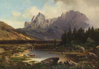 在白云石，1864年。-卡尔·米尔纳