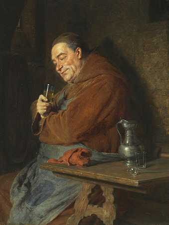 地窖主人，1897年。-爱德华·冯·格吕茨纳