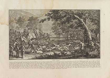 1756年《猎鹿队》。-约翰·埃利亚斯·里丁格