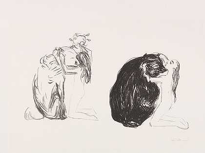 比恩（《熊》），1908/09。-爱德华·蒙克