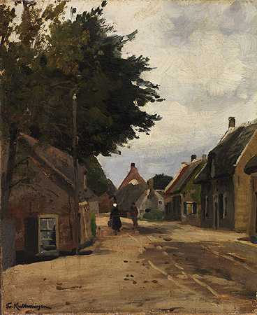夏村公路，约1885年。-弗里德里希·卡尔摩根