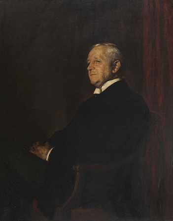 理查德·盖斯特恩的肖像，1917年。-卡尔·冯·马尔