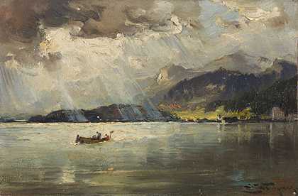 沃瑟西湖，1910-1915年。-约瑟夫·沃普纳