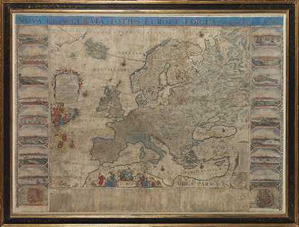 新的准确的欧洲表格（Wandkarte），1700年。-弗雷德里克·德·维特