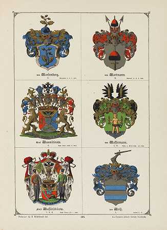波罗的海纹章书，1882年。-卡尔·阿维德·克林斯波尔