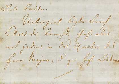嗨。写给W.Reinwald的信，约1790-1800年。-席勒