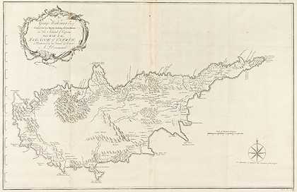 这张塞浦路斯岛地图（A.Drummond），1754年。-塞浦路斯