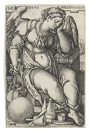 梅伦科利亚，1539年。-汉斯·塞巴尔德·贝汉姆