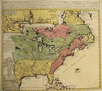 1新法国地图（N.de Fer/Ottens），1745-美国