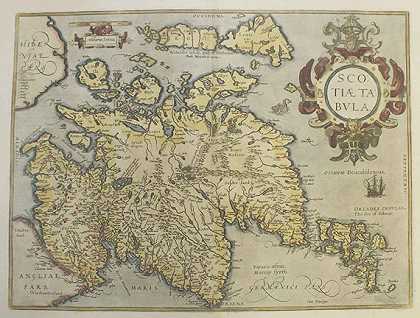 1 Bl.Scotiae表（A.Ortelius）。，1592-英国