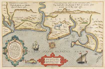 安达卢西亚海洋管理员（L.J.Waghenaer）。，1586-西班牙