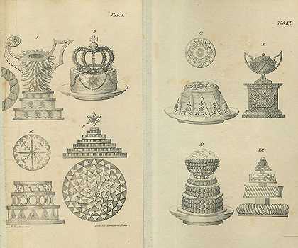 约翰·乔治·迪特里奇，《烹饪与烘焙》，1828年。-烹饪菜谱